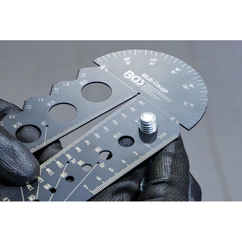 BGS 74247 | Screwpitch Gauge and Thread Template | Metric