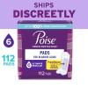 Poise Incontinence Pads for Women, 6 Drop Ultimate Absorbency, Regular,