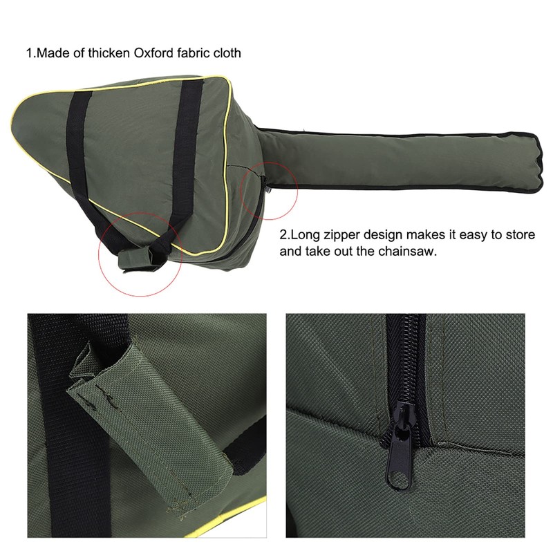 ViaGasaFamido Storage Bag for Chainsaws, Portable Oxford Chainsaw Carry Bag