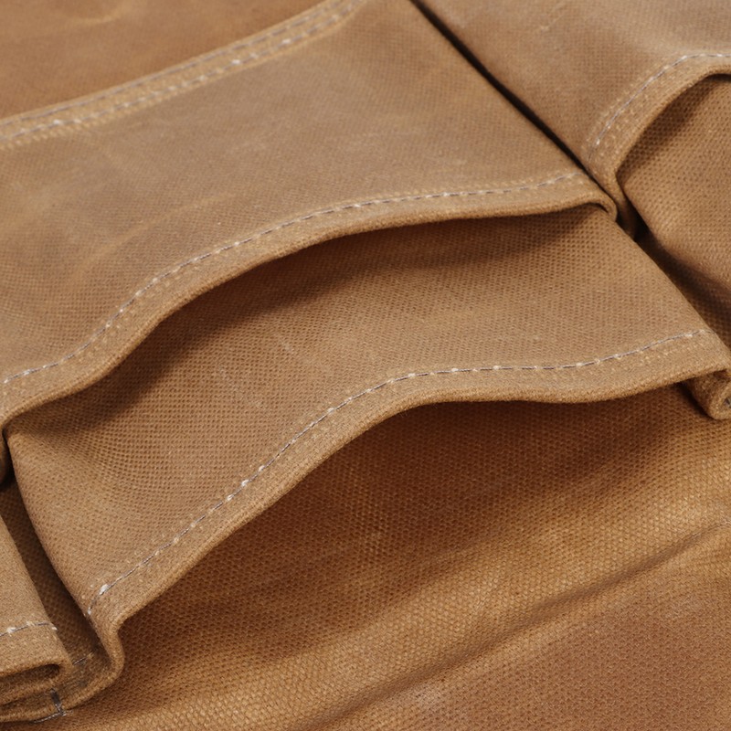 Multi Function Waterproof Waxed Canvas Apron Working Tool Aprons for