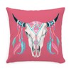 CafePress Buffalo Skull Everyday Pillow Square Pillow, Decorative Accent Pillow