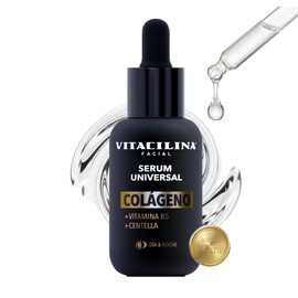 Vitacilina Serum Universal  Colágeno  Vit. B5  Centella  30 ml  Serum hidratante facial Día y Noche, ideal para tu rutina diaria de skin care         