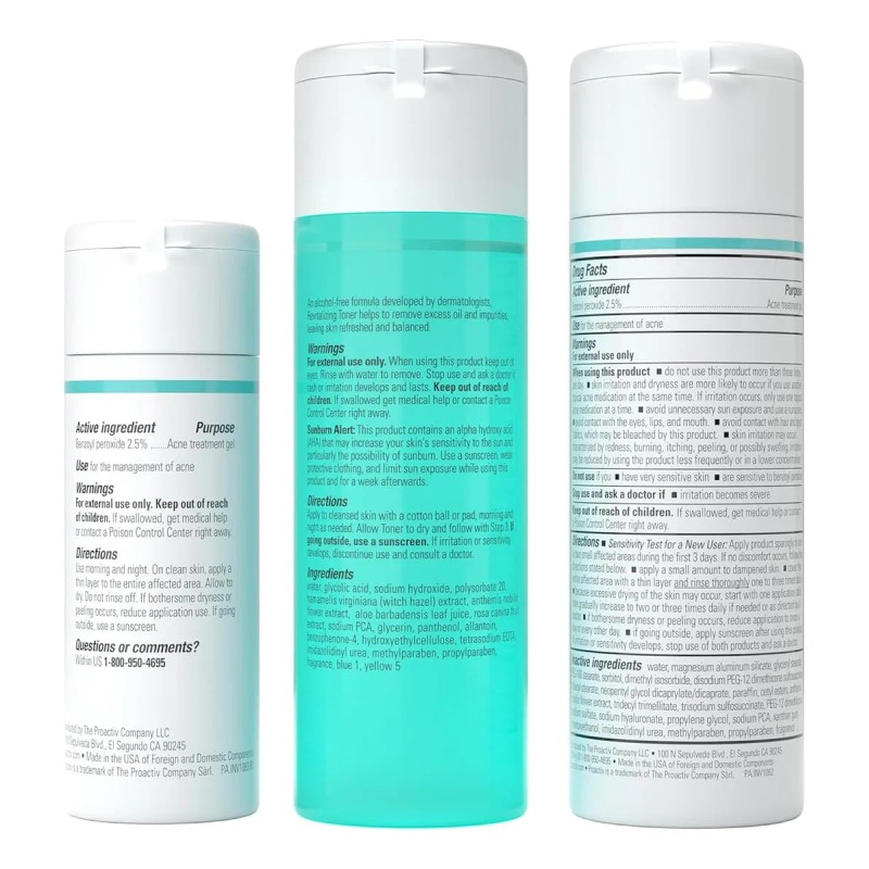 Kit Tratamiento Facial Anti Acne Proactiv 3 Pasos Reparador