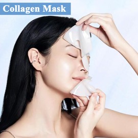 8 Stück Collagen Maske,Kollagen Maske Overnight,Collagen Mask,Collagen Overnight Mask,Spendet Tiefe Feuchtigkeit,Repariert Die Hautbarriere,Füllt Kollagen Auf,für Alle Hauttypen Geeignet