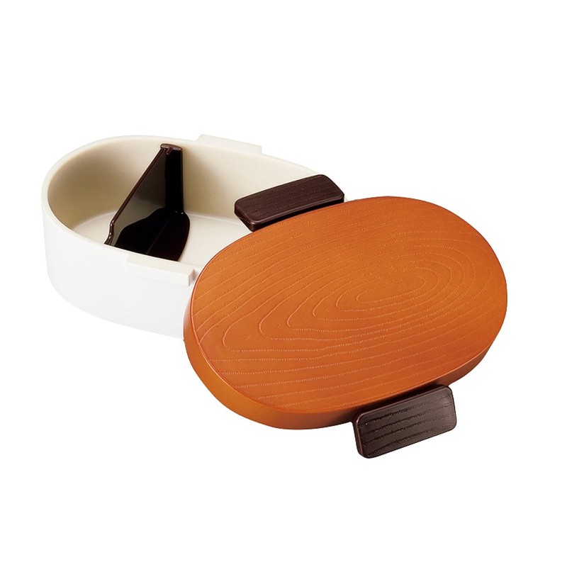 HAKOYA Tight Operated Wood Grain 小判 Bento Small urumi 52902