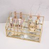 bofeiull Glass Makeup Brush Holder, Makeup Brush Organizer Jewelry Display