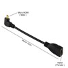 Chenyang Adaptador Micro HDMI macho a HDMI hembra en ángulo