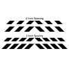 Oralite Reflective Shadow Chevron Black/White Ghost Decal Oralite RA Engineer