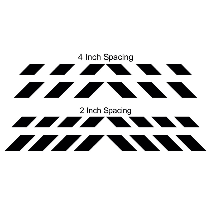 Oralite Reflective Shadow Chevron Black/White Ghost Decal Oralite RA Engineer