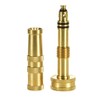 Heavy-Duty Brass Hose Nozzle, Adjustable Twist Hose Nozzle, Jet Sweeper