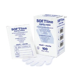 Soft line Copolymer Gloves Size M Sterile (Pack of 100)