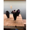 Decorative Black Coffin Shaped Flower Vase, 9 x 4 inches