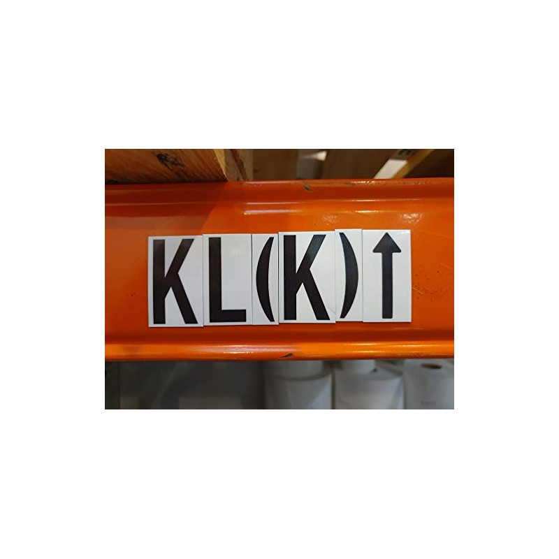 Magnetic Numbers or Letters on A4 Sheet for Metal Surfaces
