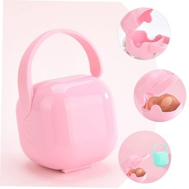 Totority 2pcs Pacifier Holder Case Portable Storage Container for Pacifiers Smooth Edges Convenient Handle for Travel