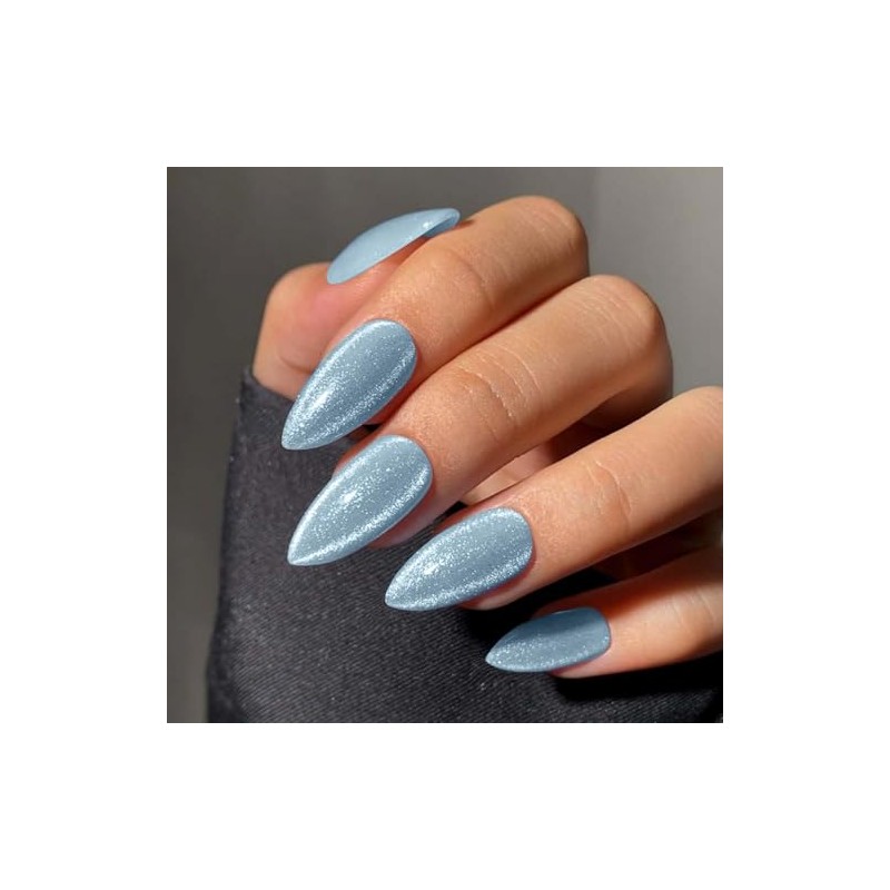 SXVME Uñas Postizas De Gel, Acrílicas, Gruesas, Naturales, Cortas, Con