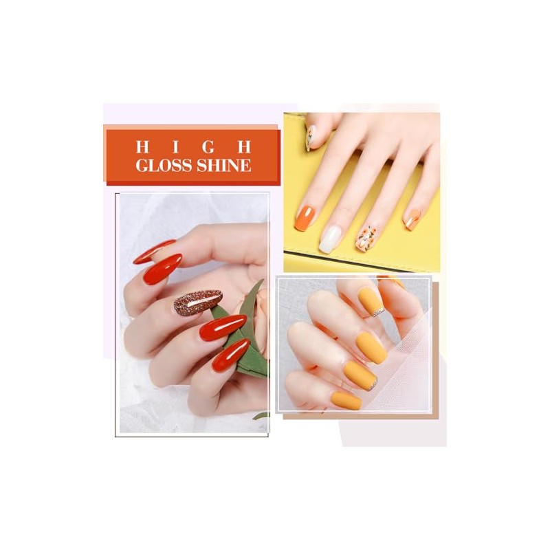 CANNI- JUEGO DE ESMALTES DE UÑAS EN GEL AMARILLO DE