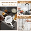 3 Pcs 9.2" X 5.7" Fine Nylon Mesh Strainer, 120