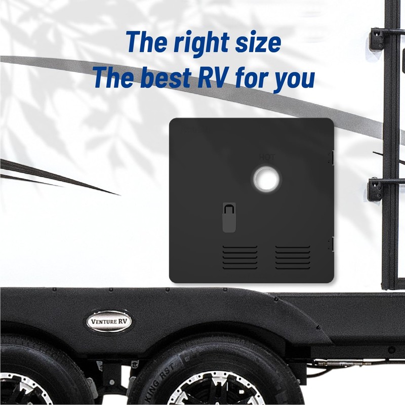 Ranein 18 x 18 Inches RV Water Heater Black Door.