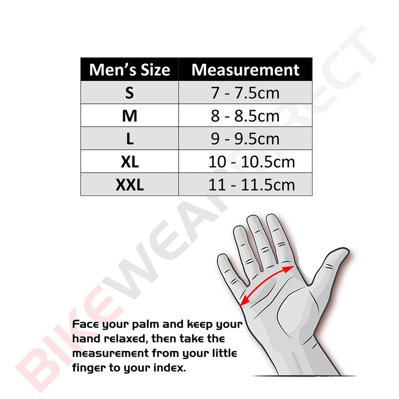 Texpeed Mens Winter Motorcycle Leather Gloves - Waterproof Motorbike Riding