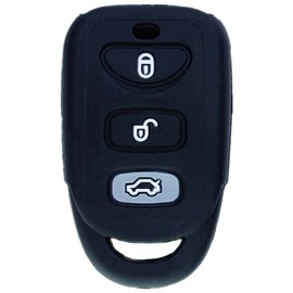 Funda de silicona con 3 botones para llave inteligente y mando a distancia, sin llave, para Hyundai Elantra Genesis Sonata Kia Sorento Forte Optima Rondo Spectra