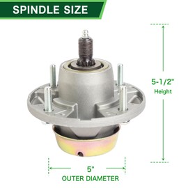 TENGMUJX Spindle Kit for Jo hn De ere 54 inch Deck 1025R 1023E GT245 LX288 X320 X340 Z445 Z425 Includes (3) Spindles AM124498 (3) Medi um-Lift Blades M143520