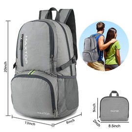 MAXTOP 40L Backpack Ultra Lightweight Packable Foldable Rucksack Water Resistent For Men Women Kids Outdoor Camping Hiking Travel Daypack Handy Durable Gifts For Men Women