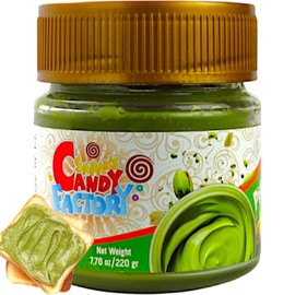 Pistachio Butter Spreadable Cream, 7.75 oz (220 gr) in Glass Jar, Rich & Nutty Pistachio Cream Spread for Knafeh and Dubai Chocolate, Chocolate Bars, Paste, Halal, Vegan