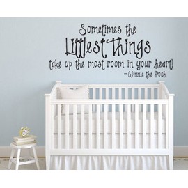 LUCKY GIRL DECALS Vinyl Wall Decor Winnie The Pooh Inspired Littlest Things