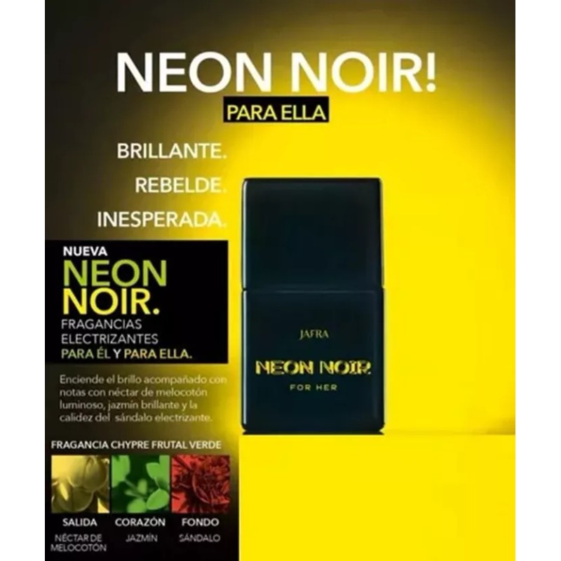 Jafra Neon Noir Para Mujer + Envio Inmediato