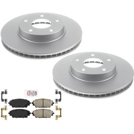 Coated Front Brake Rotors & Ceramic Pads For Mazda CX-3 16-21 All Wheel Drive