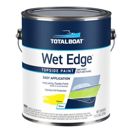 TotalBoat-365426 Wet Edge Marine Topside Paint for Boats, Fiberglass, and Wood (Yellow, Gallon), 1 Gallon (Pack of 1)