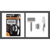 Smart Choice Pet Grooming 3-Piece Set, Black/White & Grey/White, 0.25