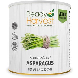Ready Harvest Freeze Dried Food - Asparagus | Emergency Food Supplies | Vegetables | #10 Can | 25-Year Shelf Life | Cans Filled to the Top