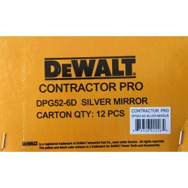 DEWALT 12 pack DEWALT DPG52 Contractor High Performance Safety GLASSES - 12pc Silver Mirror