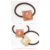 JewelVOX Hair Accessories, Square Motif, Shell, Bijou, Dome, Hair Pony,