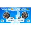Renata 2  Renata 387S/387 Watch Battery Bulova Accutron 214 With SPACER RING 0%MERCURY