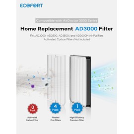 Ecofort 3500/3000 Replacement Filters for Air Doctor 3000 Serie Purifiers