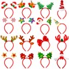 MGparty 16 pcs Christmas Headbands Christmas Parties Favors Decoration Supplies