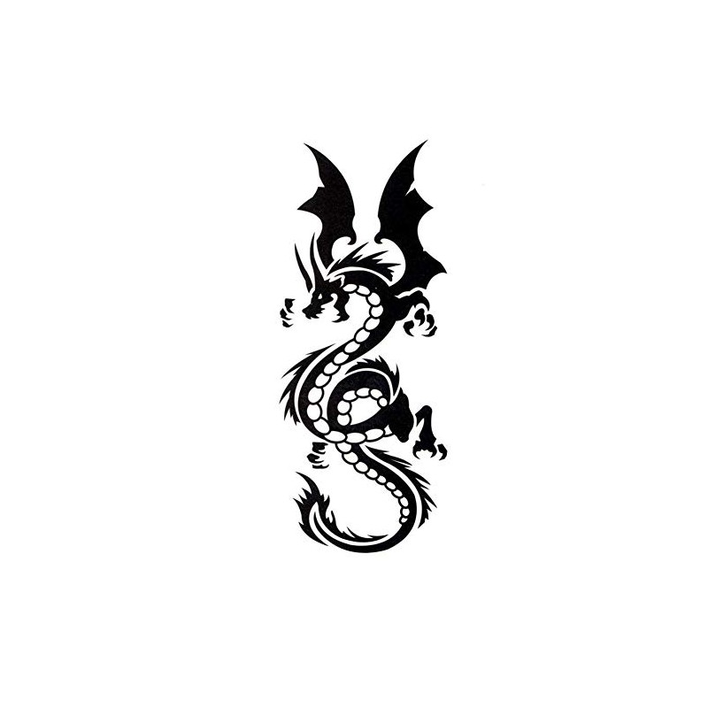 EROSPA® Temporary Tattoo Sheet / Sticker - Dragon - Waterproof
