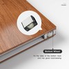 FINOSEN 32inch Concealed Sliding Barn Door Hardware with Soft Close