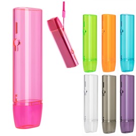 MOCUU Shockproof Protective Case Compatible with Ilma One PC Clear Case Compatible with Iqos ilone Case Scratch Resistant Anti-Slip Strap Included Convenient Carrying, Pink