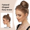 SARLA Hair Bun Extension Beach Blonde Synthetic Fake Ballet Buns