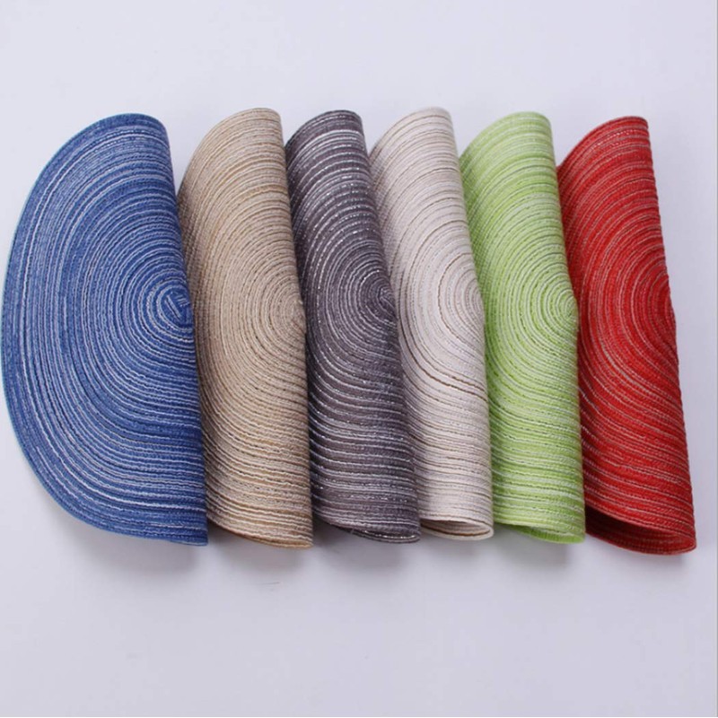 Hoshen Round Cotton Yarn Placemats, Soup Plates, Coasters, Heat Insulation