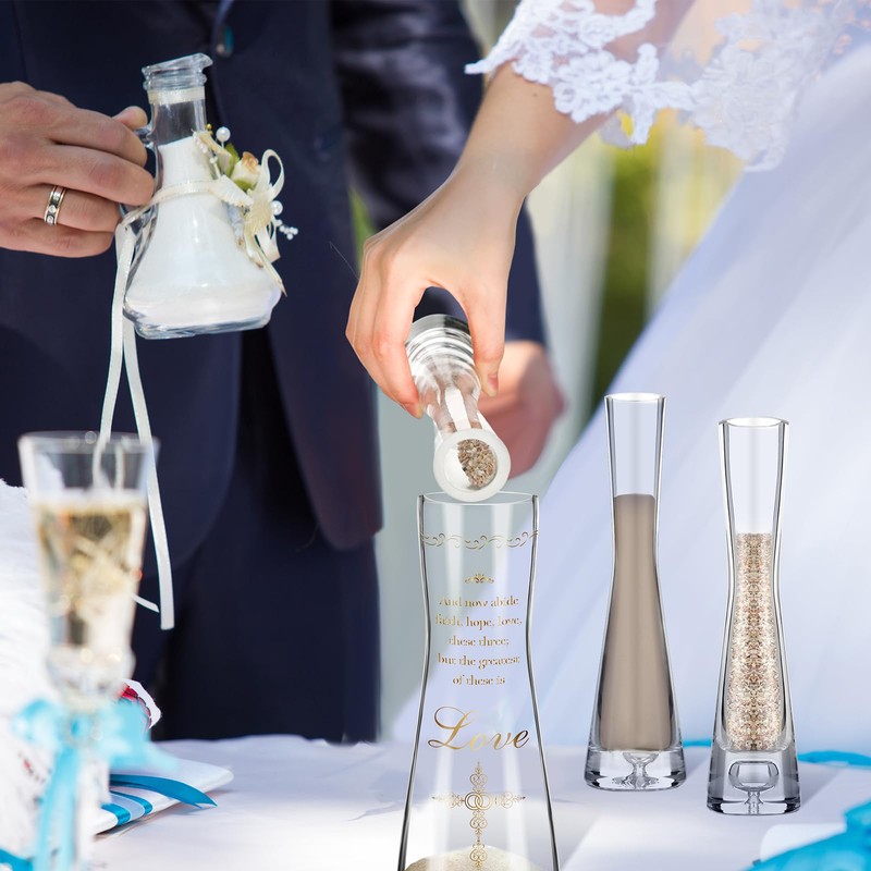 Irenare Unity Sand for Wedding Ceremony Set Include Ceremony Vase,