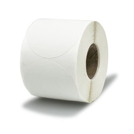 IZEO 2inch Direct Thermal Label Printing Self Adhesive Paper Stickers Round White Labels 2inches 500 pcs per roll (2inch)