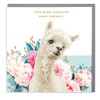 Llama - Keep Being Llamazing Birthday Card with Grey Envelope