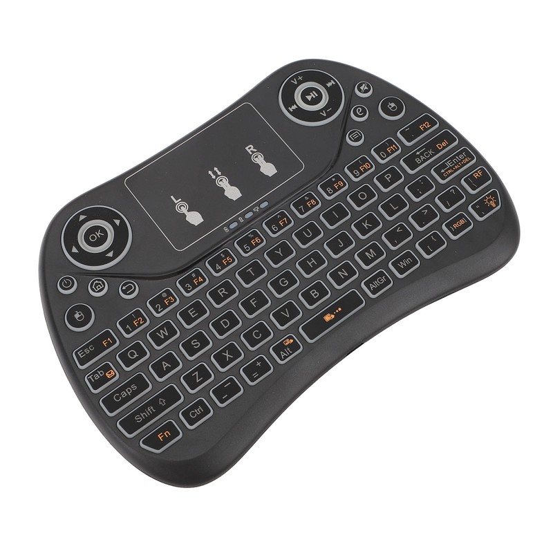 Mini Wireless Keyboard Touchpad Combo ABS Rechargeable Portable Remote Control