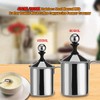 Yosoo 400 ml/800 ml Manueller Milchaufschäumer aus Edelstahl für Cappucino,