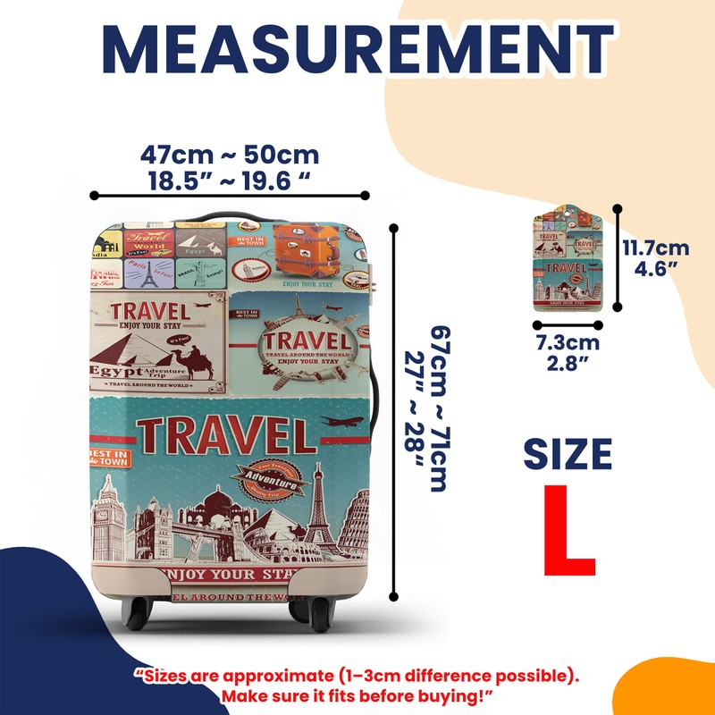 JJ PRIME - Suitcase Cover with Luggage Tag | Luggage