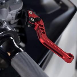DgNeLai Universal Motorcycle Brake Clutch Pump Lever with Dual Hydraulic Master Cylinder Reservoir Set Left & Right CNC Suitable for 50-300cc Motorcycles with 7/8" 22mm Handlebars
